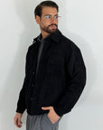 Giubbino velluto nero