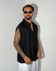 Camicia MIAMI lino nera