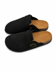 Sabot nero camoscio