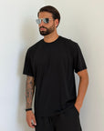 T-shirt RISVOLTO nera