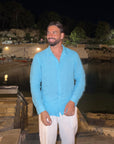 Camicia CAPRI Lino azzurra