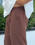 Pantalone LINO marrone