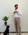 Pantalone ELEGANCE tortora
