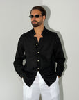 Camicia TROPICAL nera