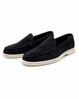 Scarpa Capri blu camoscio