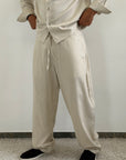 Coordinato MESSICO beige LINO