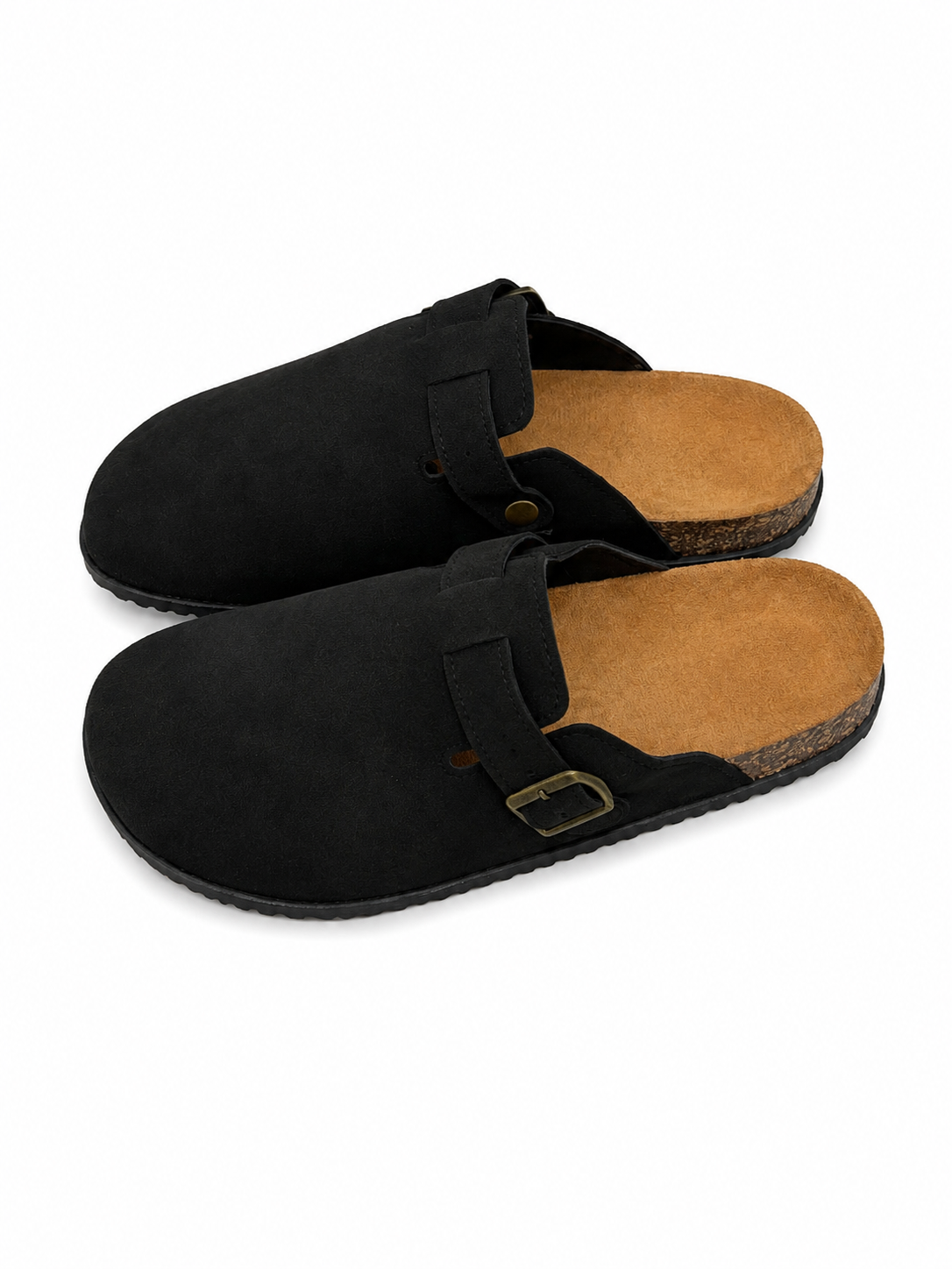 Sabot nero camoscio