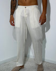 Pantalone CAPRI lino beige