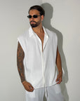 Camicia MIAMI Lino bianca
