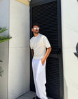 Pantalone LINO bianco