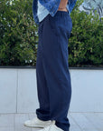 Pantalone LINO blu
