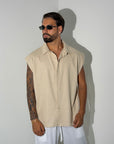 Camicia MIAMI Lino beige