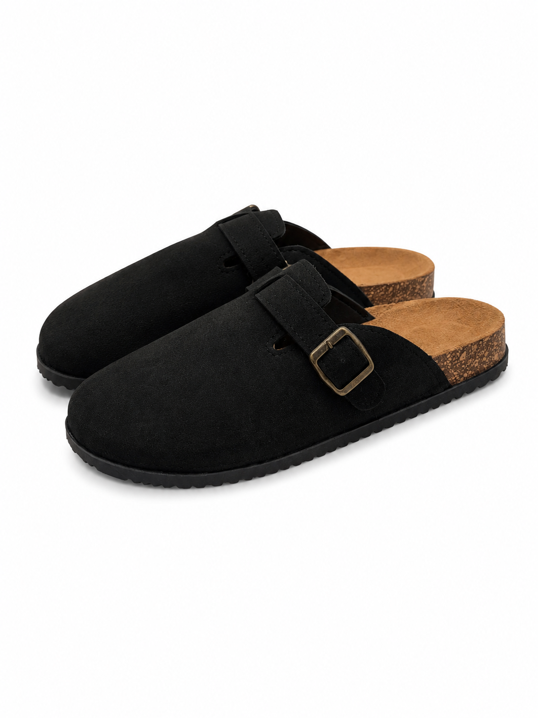 Sabot nero camoscio