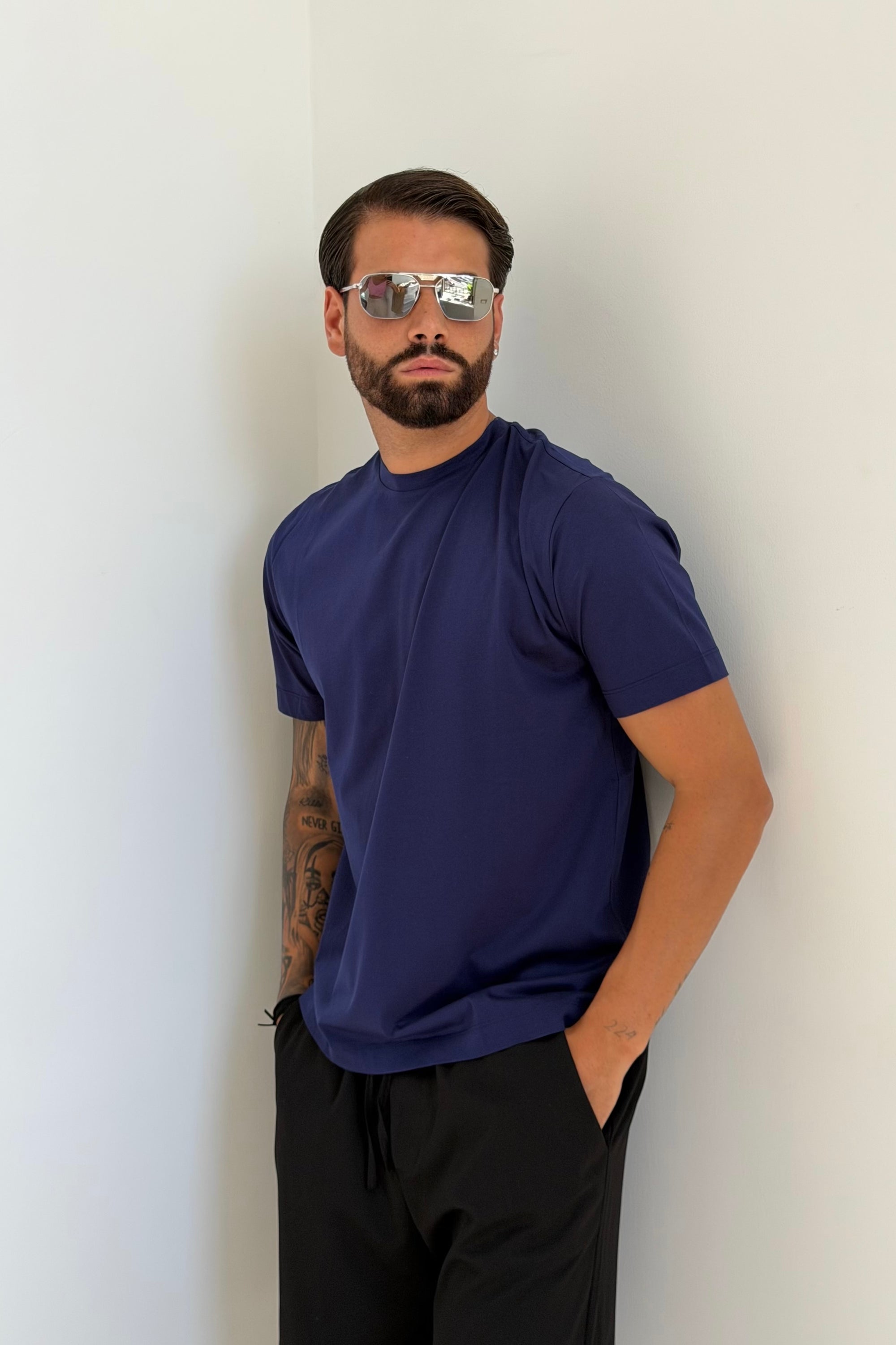 T-shirt Scozia blu