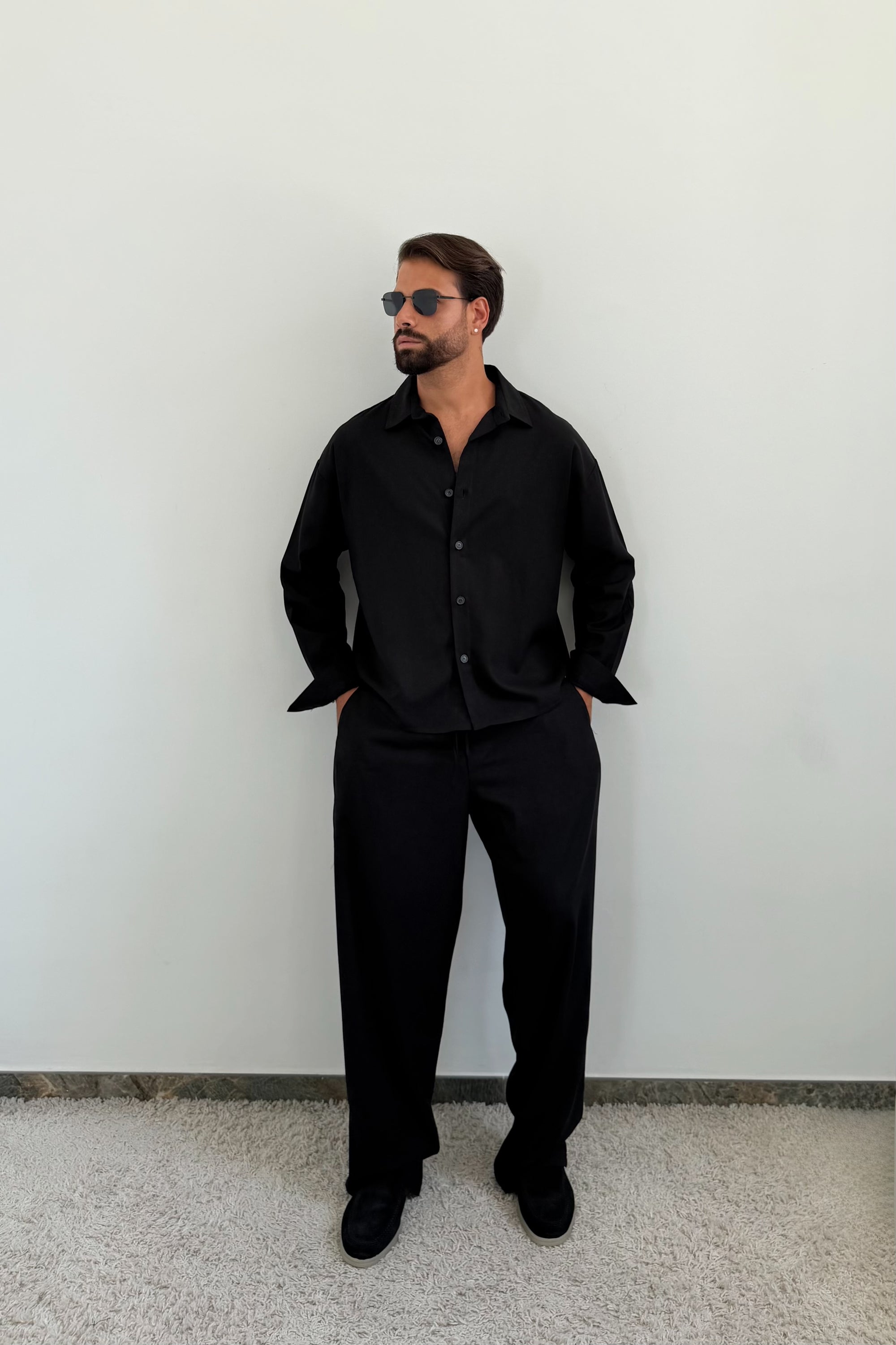 coordinato MESSICO nero LINO