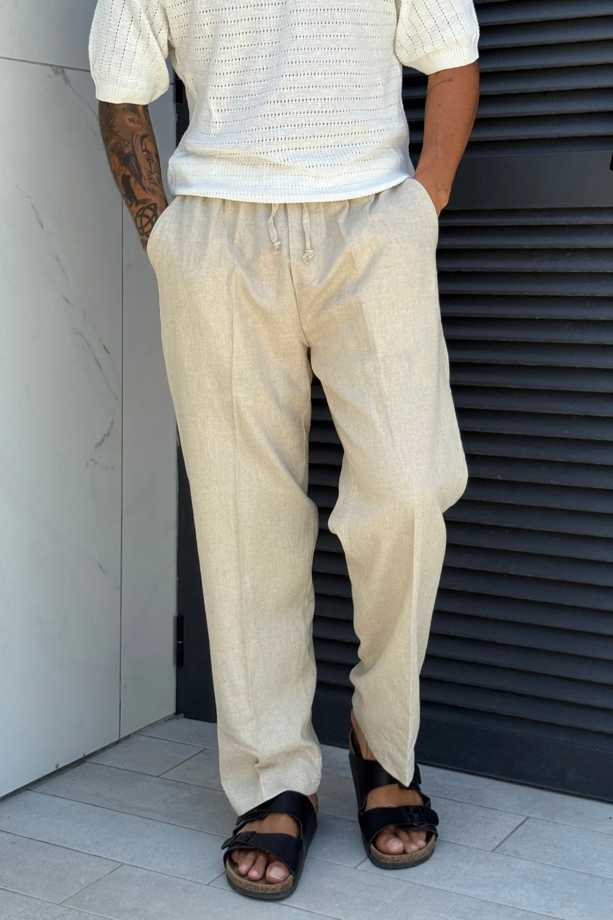 Pantalone LINO beige