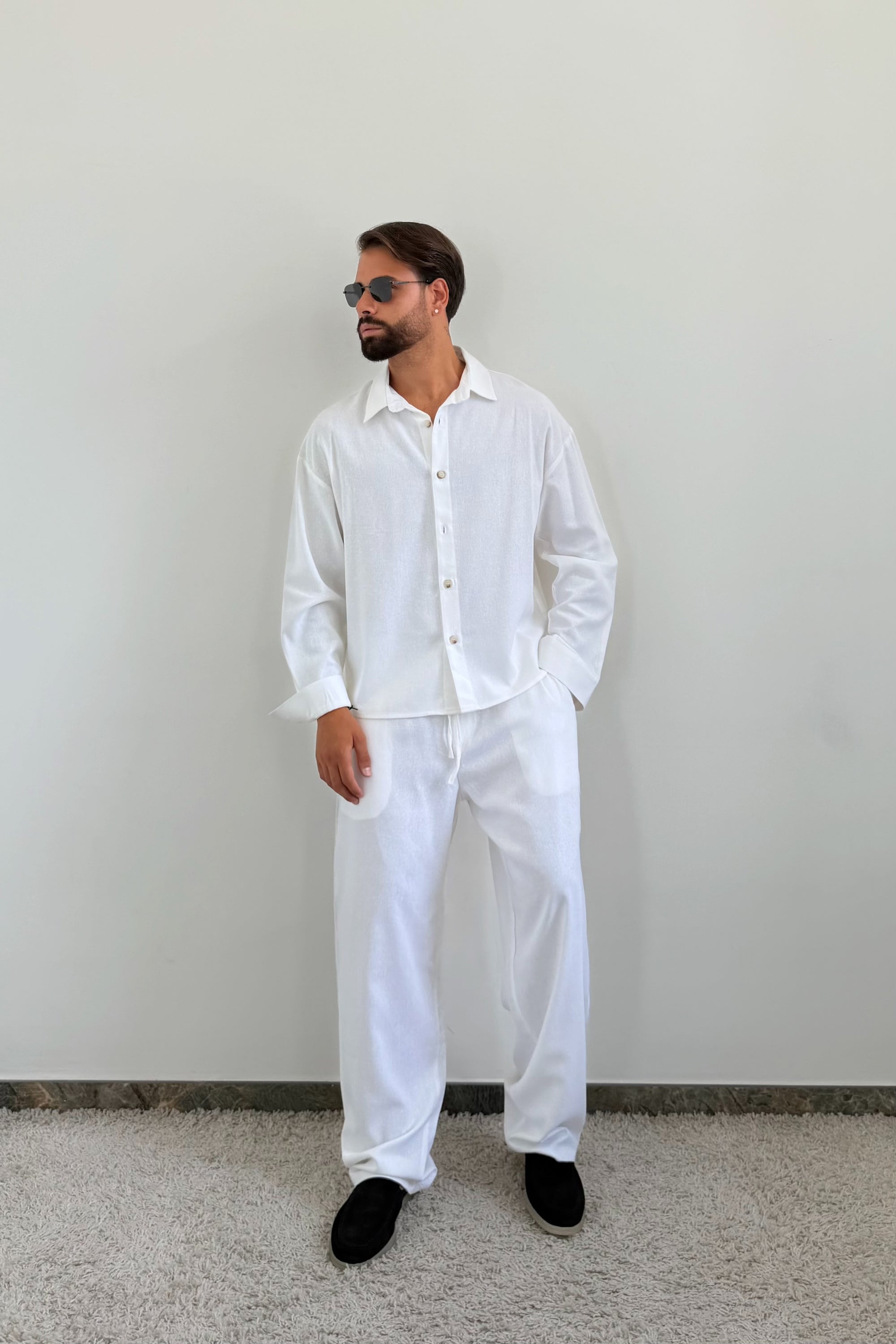 Coordinato MESSICO bianco LINO