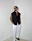 Camicia MIAMI lino nera