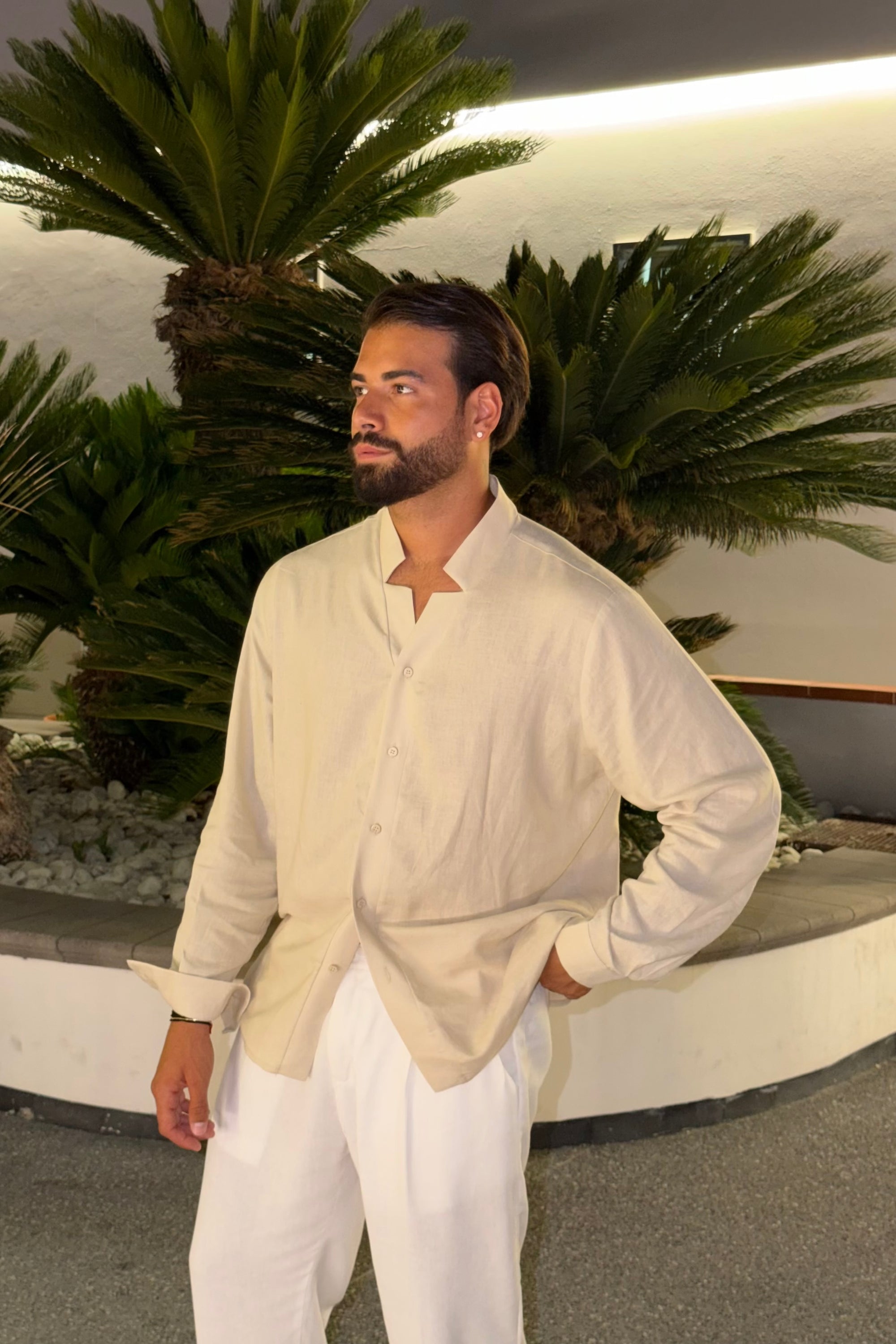 Camicia TROPICAL beige