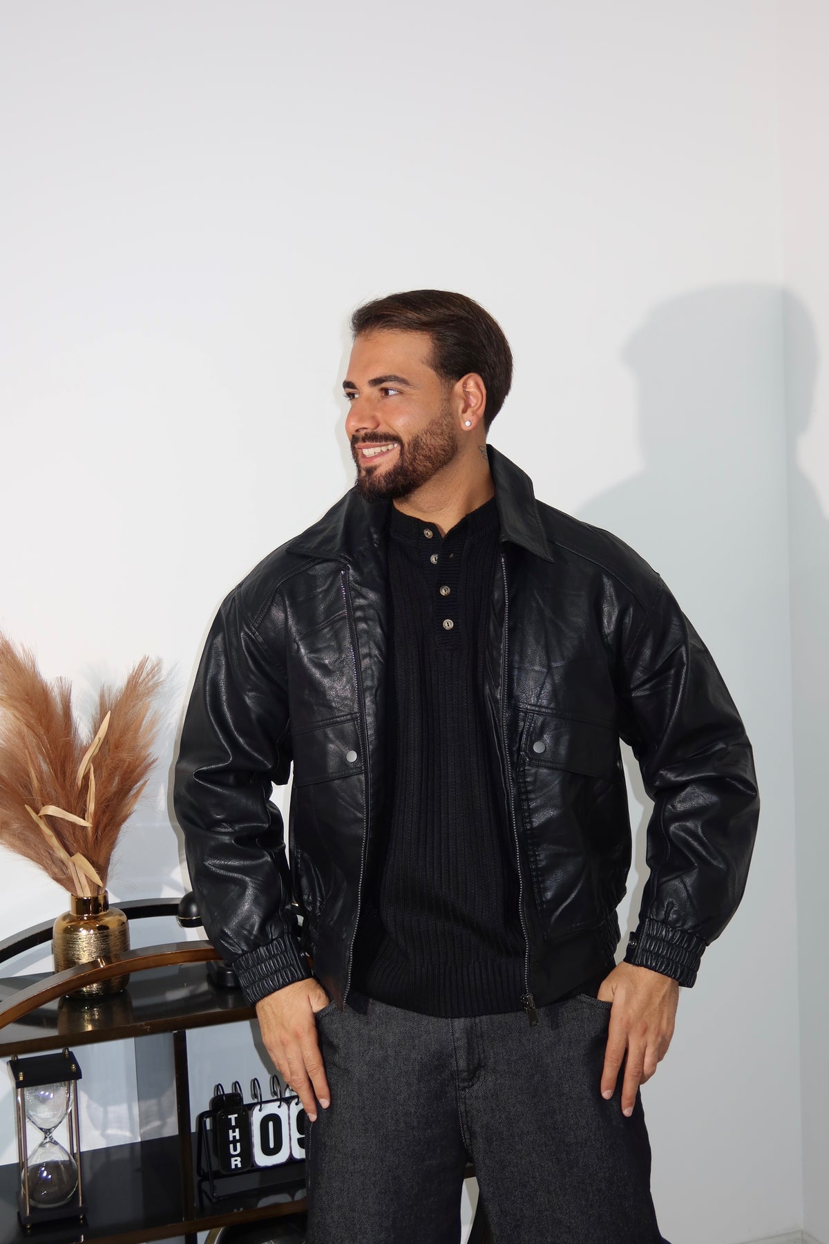Giubbino Bomber nero