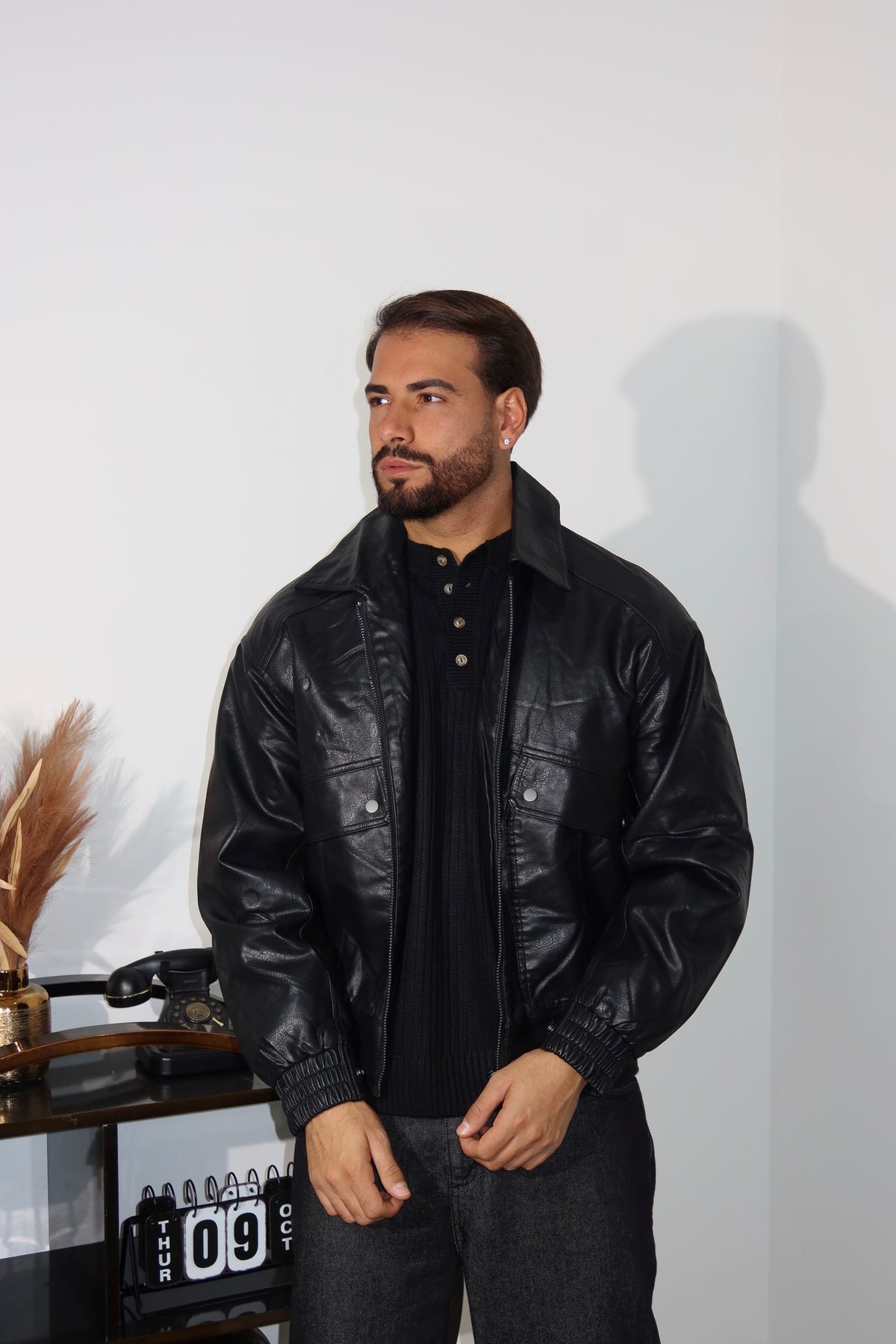 Giubbino Bomber nero