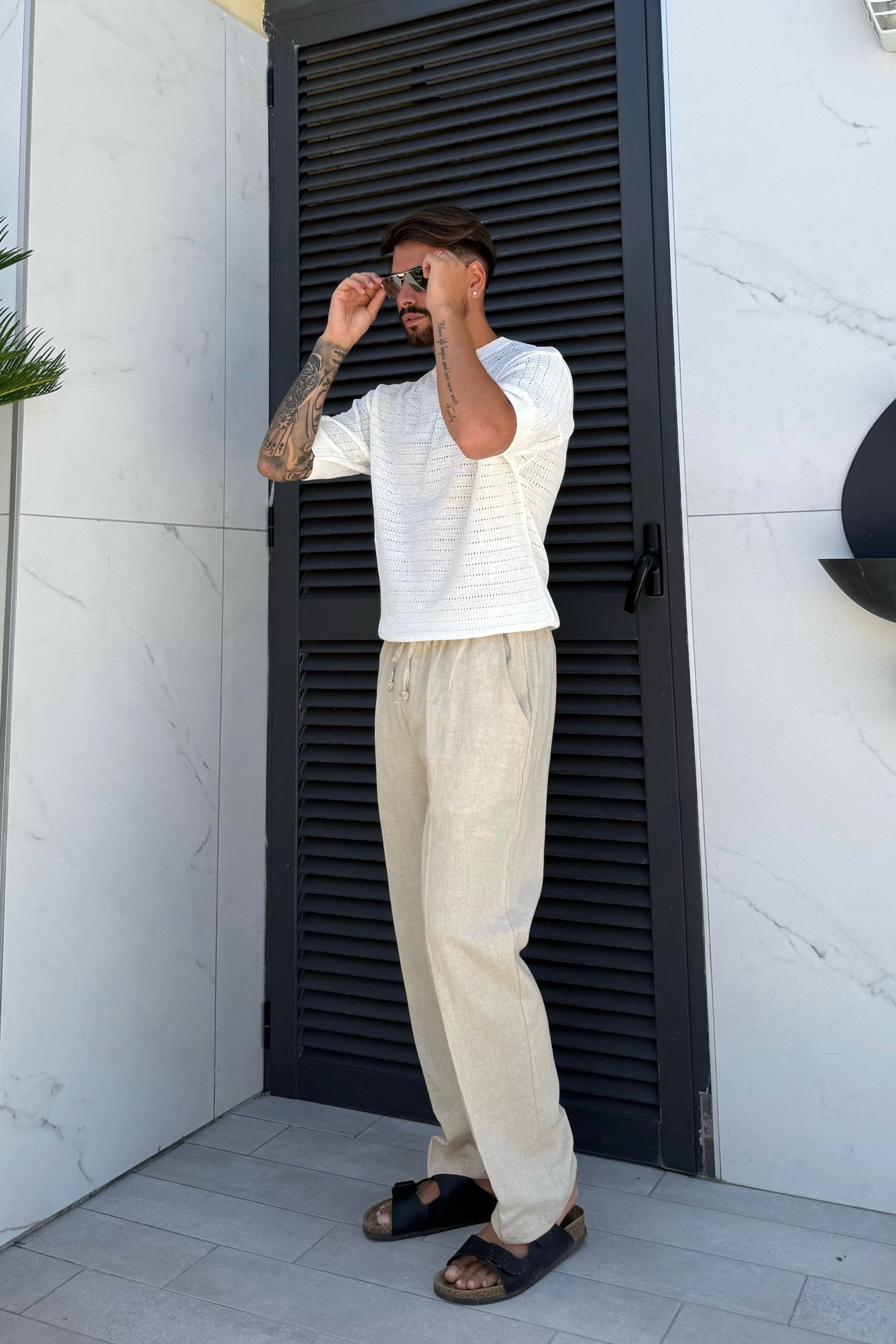 Pantalone LINO beige