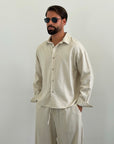 Coordinato MESSICO beige LINO