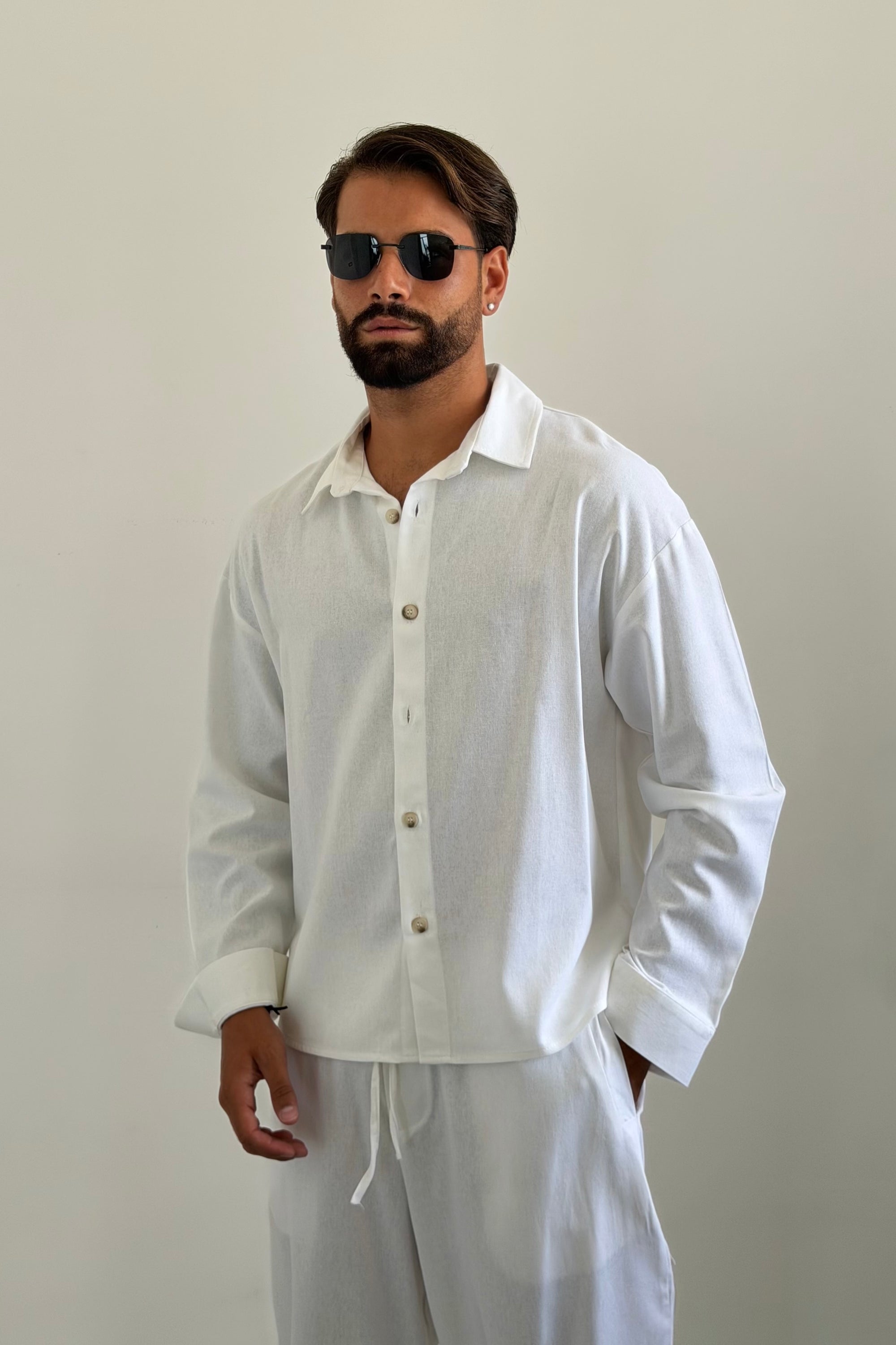 Coordinato MESSICO bianco LINO