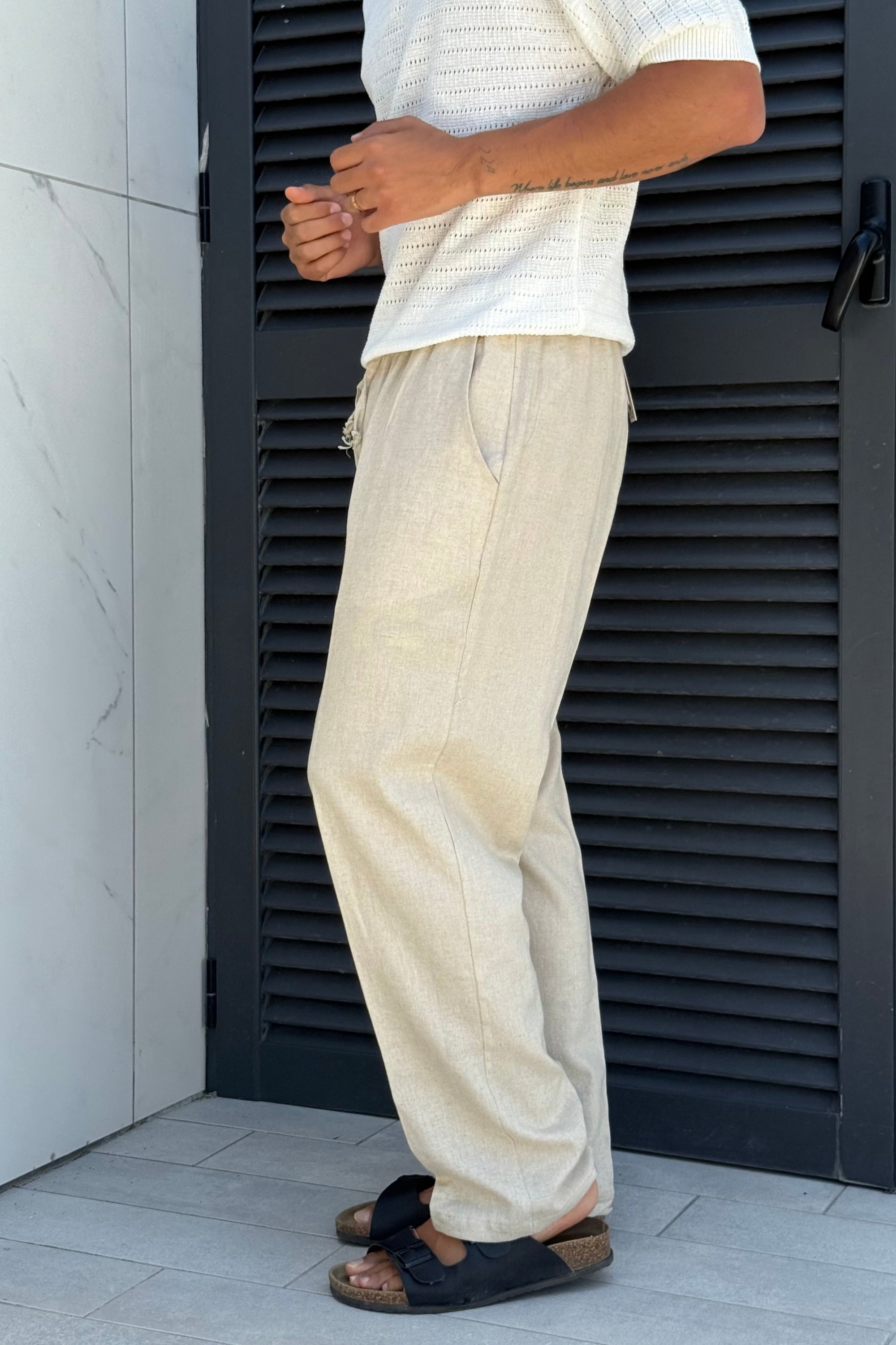Pantalone LINO beige