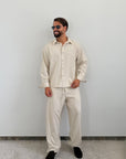 Coordinato MESSICO beige LINO