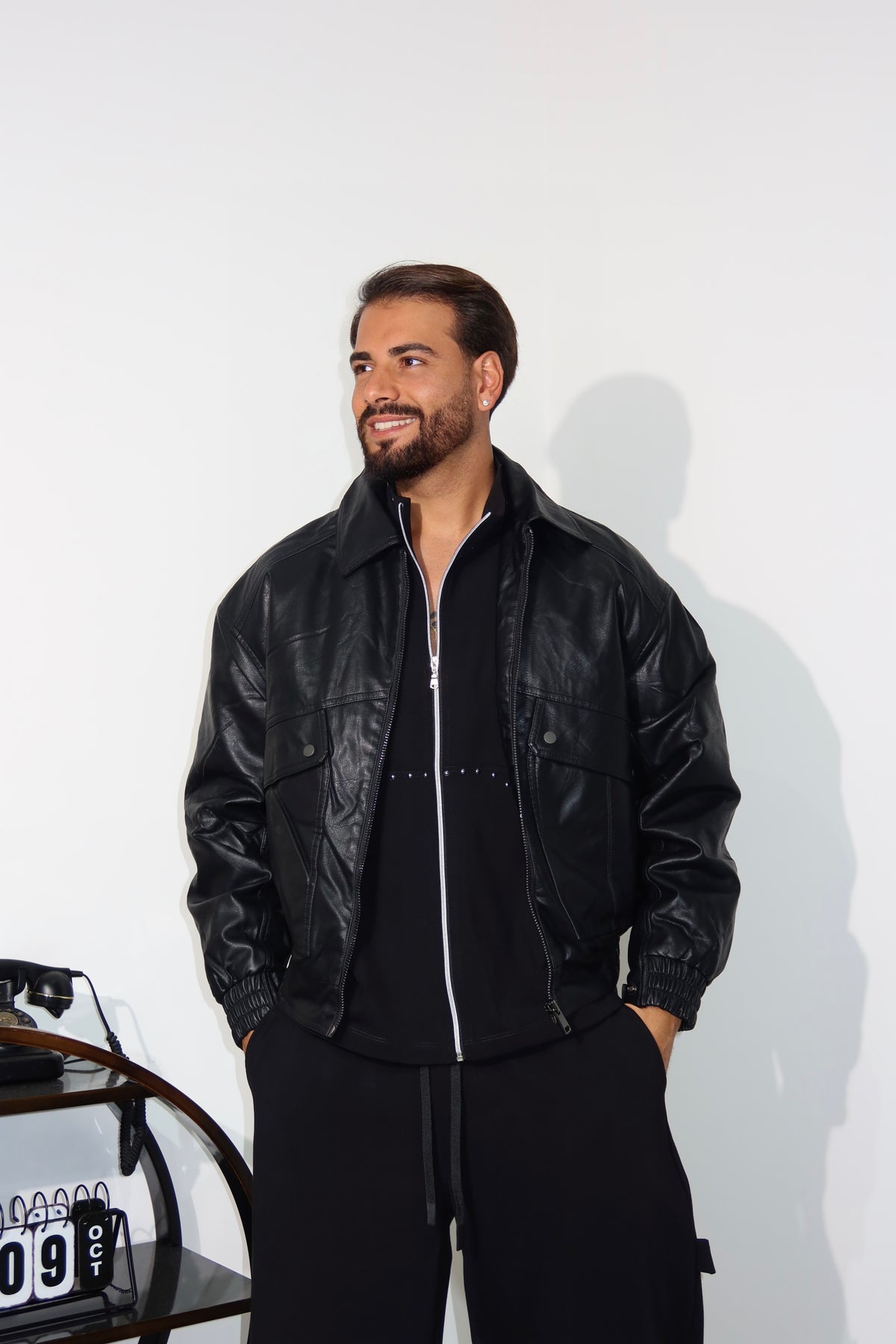 Giubbino Bomber nero