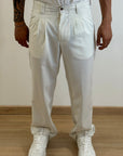 PANTALONE STYLE panna